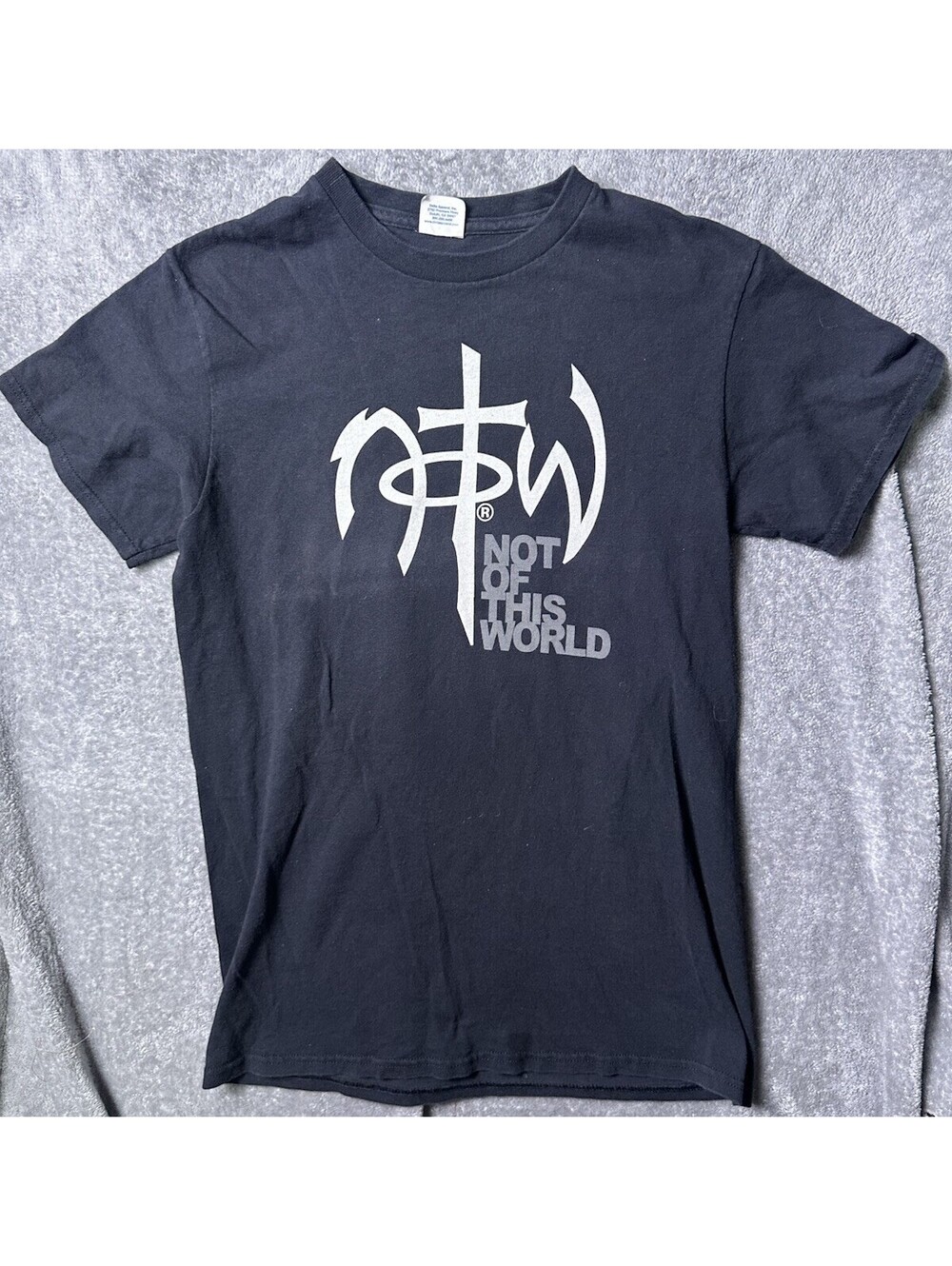 Y2K NOTW Not Of This World Christian T Shirt Delta Pro Weight Black Graphic Tee